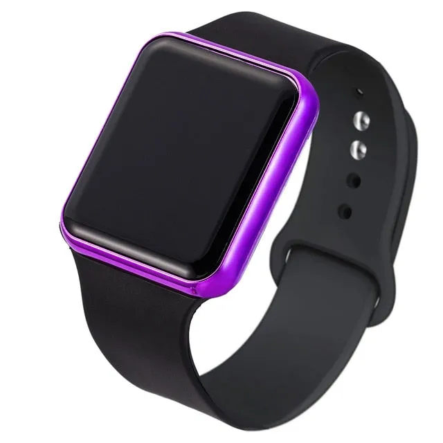 Sport LED Digital Watches Women Men Fashion Casual Electronic Watch Acrylic Band Army Military Wrist Watch Clock Reogio Feminino