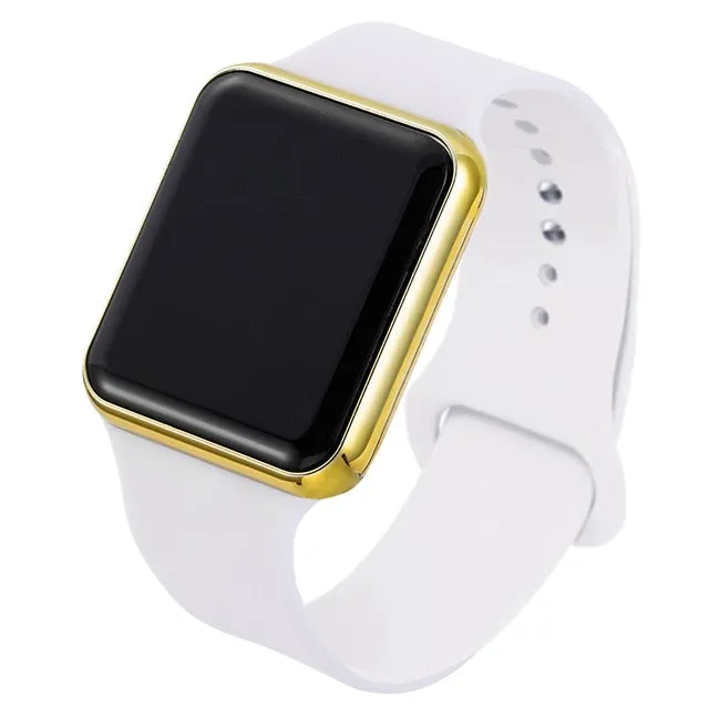 Sport LED Digital Watches Women Men Fashion Casual Electronic Watch Acrylic Band Army Military Wrist Watch Clock Reogio Feminino