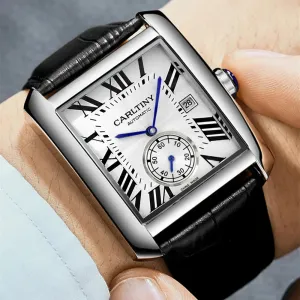Square Stainless Steel Clock CARLTINY 2023