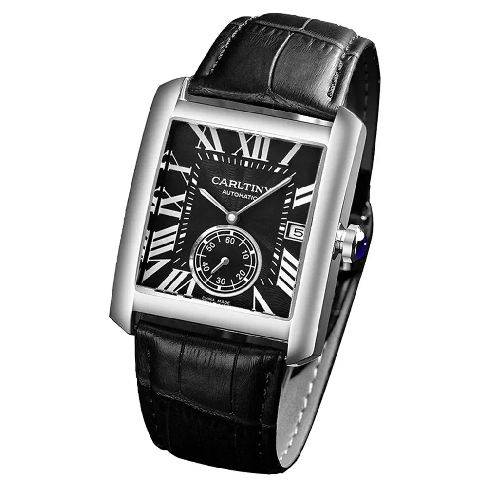 Square Stainless Steel Clock CARLTINY 2023