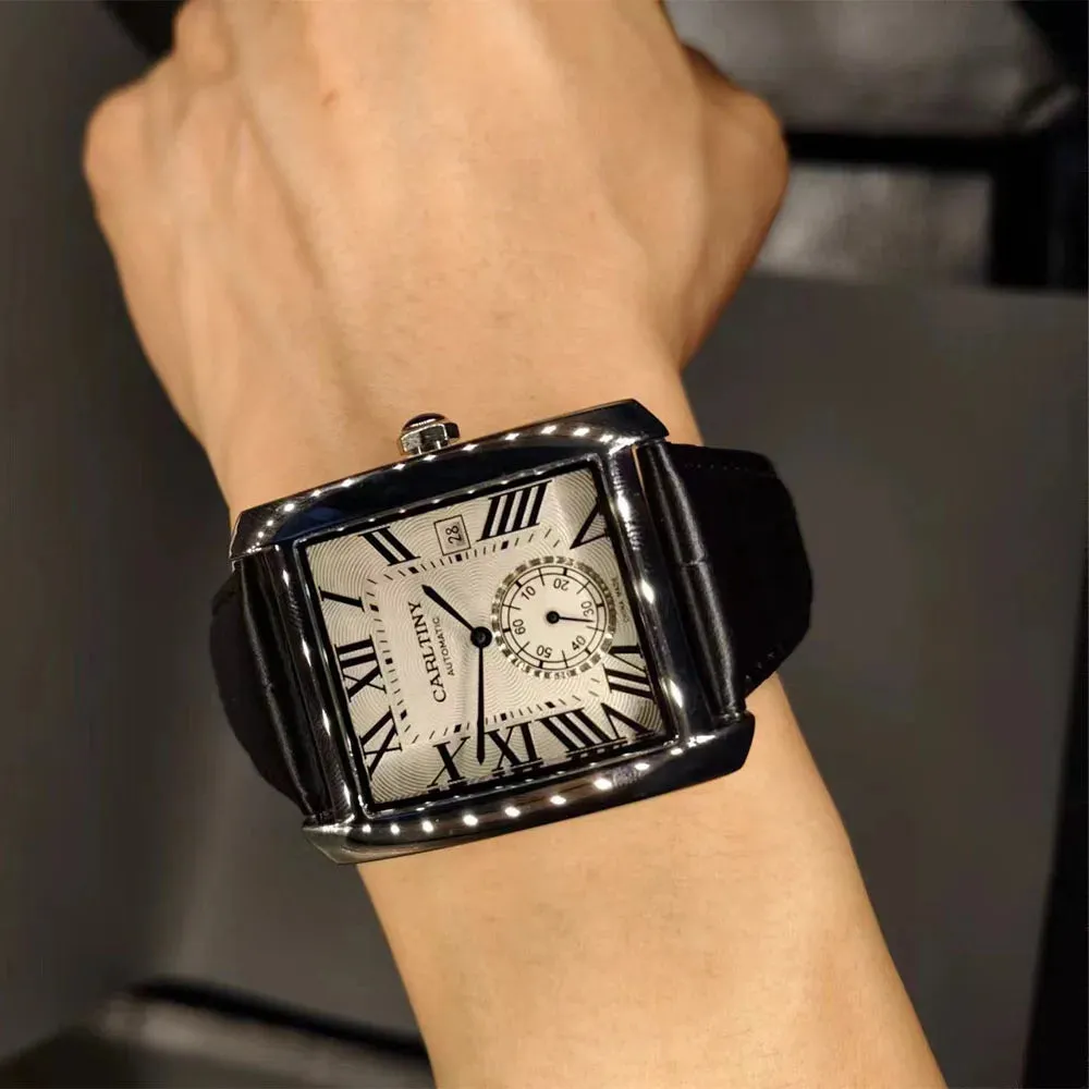 Square Stainless Steel Clock CARLTINY 2023