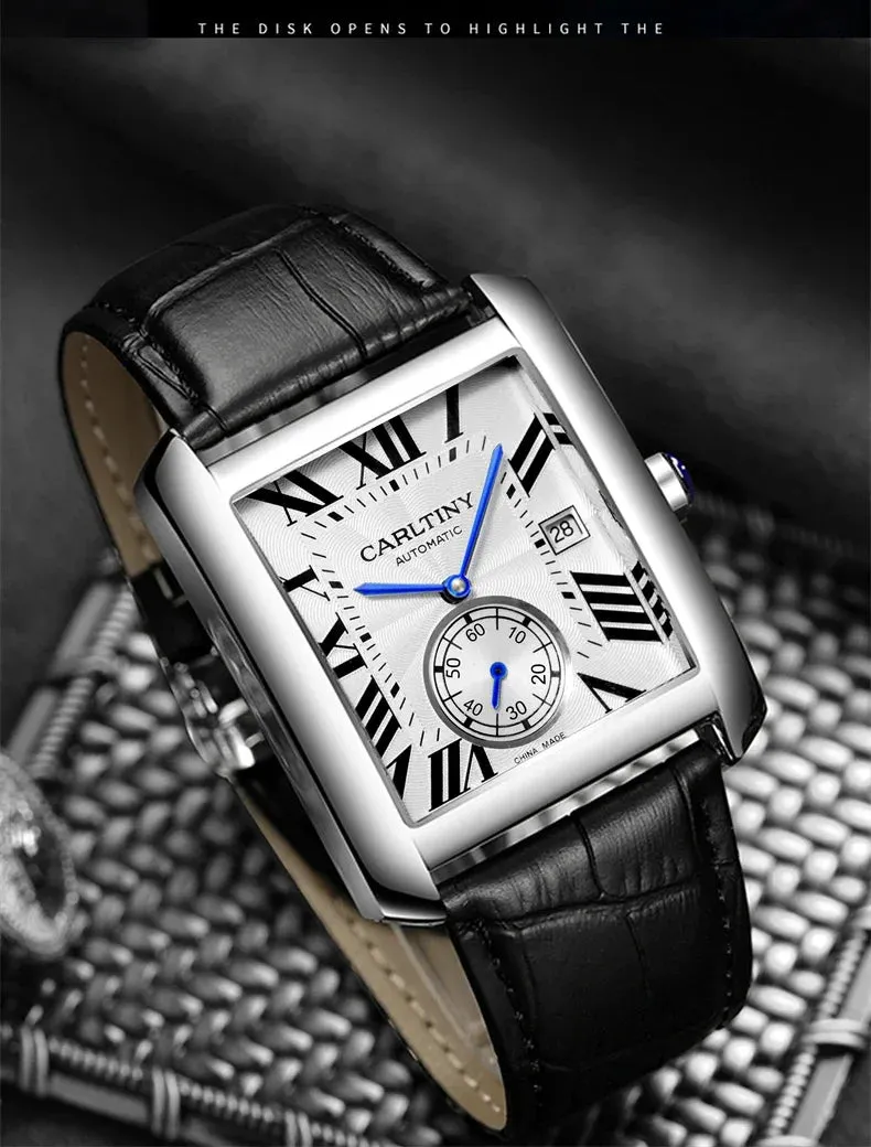 Square Stainless Steel Clock CARLTINY 2023