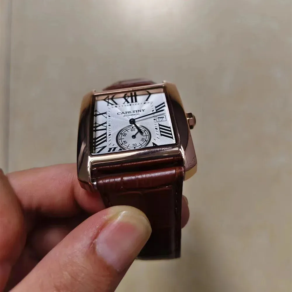 Square Stainless Steel Clock CARLTINY 2023