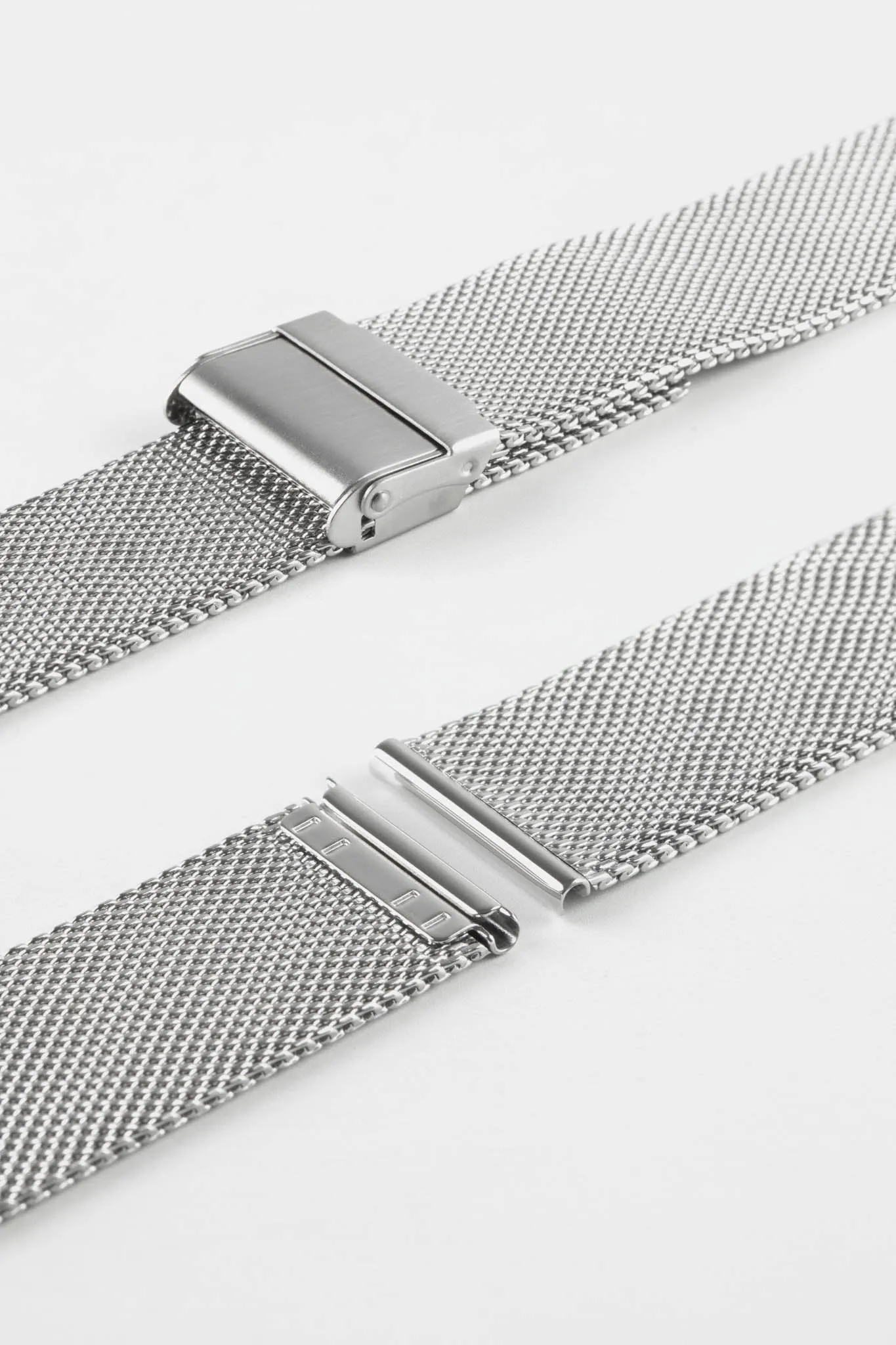 Staib SOC 2905 Stainless Steel Milanaise Mesh Watch Bracelet - POLISHED SILVER