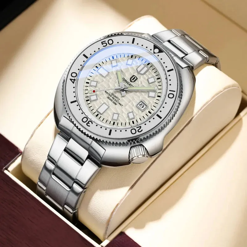 Stainless Steel Waterproof Luminous Watch