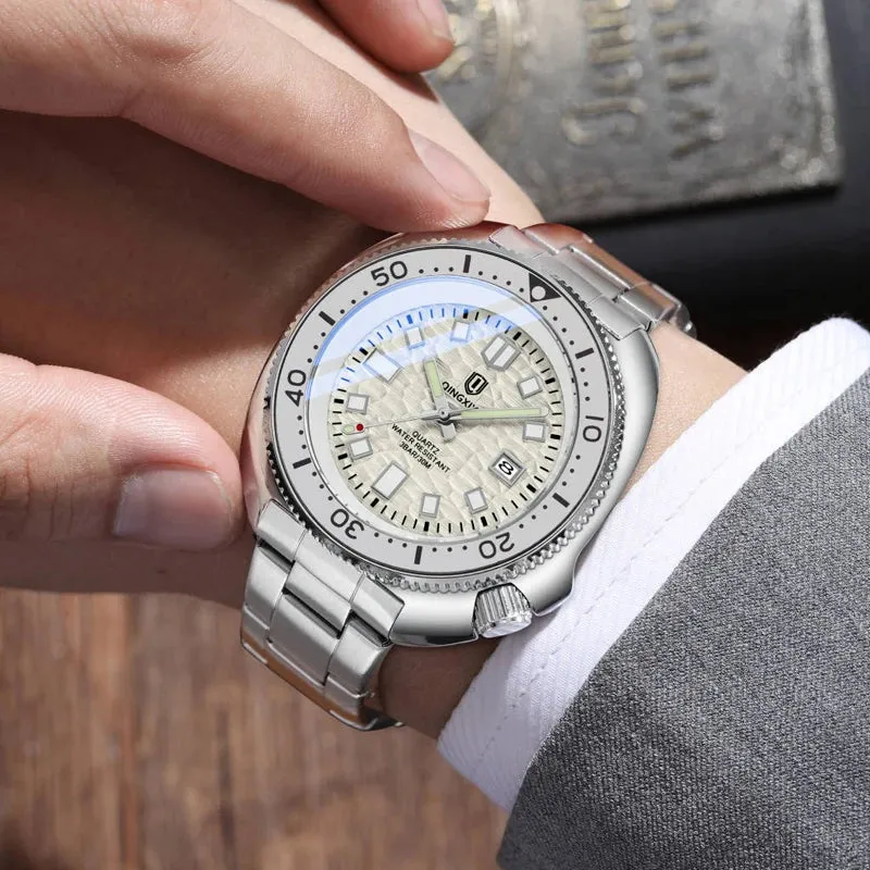 Stainless Steel Waterproof Luminous Watch