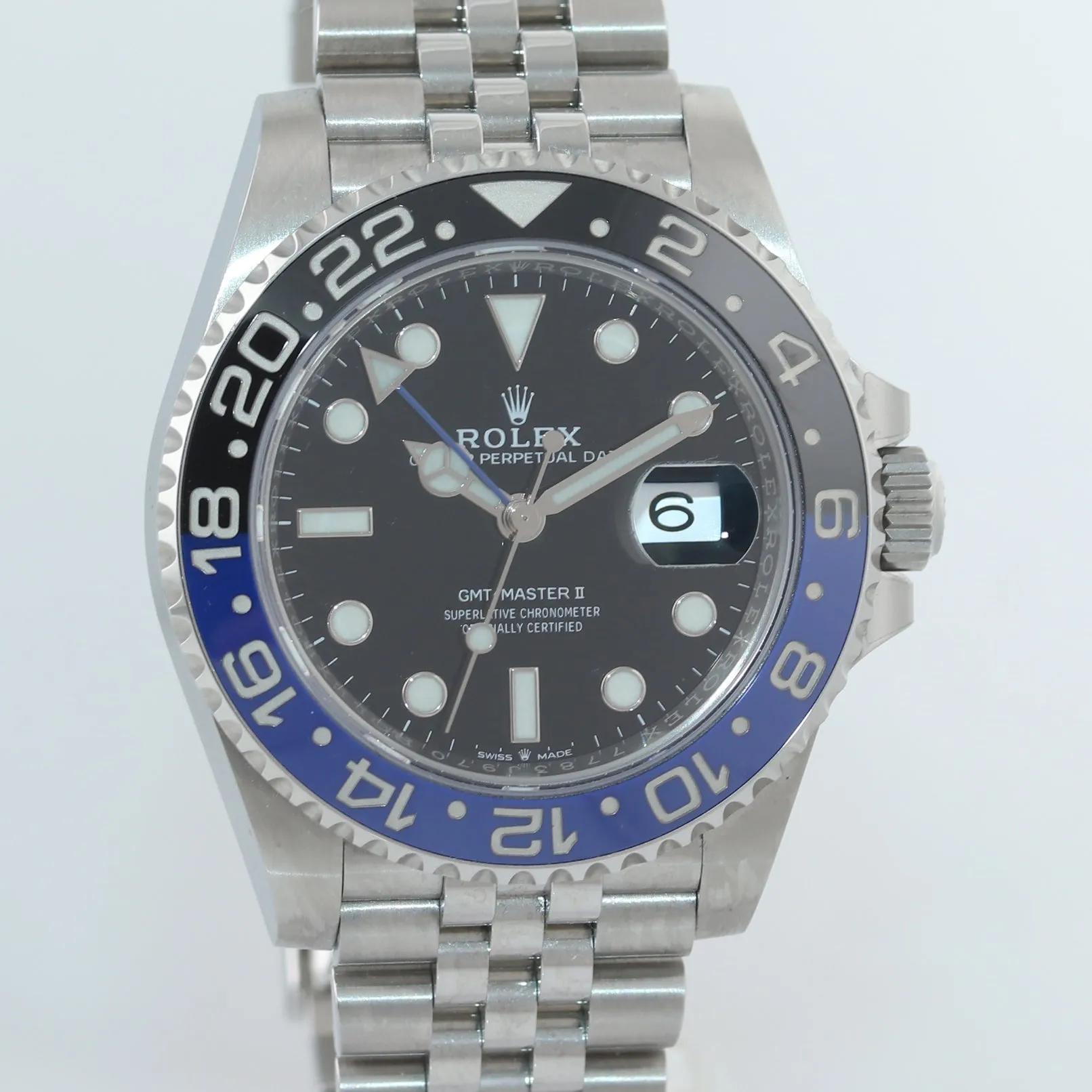 Stickers 2020 PAPERS Rolex GMT Master Batman Blue Jubilee Ceramic 126710 Watch