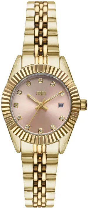 Storm Roxin Crystal Gold Pink Watch