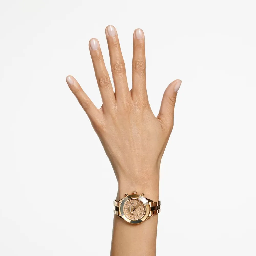 Swarovski Octea Lux Sport Watch Metal bracelet Brown Gold-tone finish  ONE SIZE