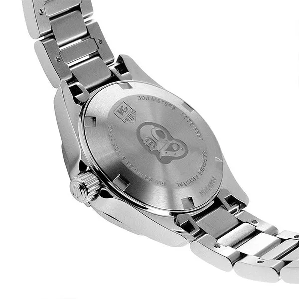Tag Heuer Aquaracer Silver Stainless Steel White Mother of Pearl Dial Quartz Watch for Ladies- WBD131B.BA0748