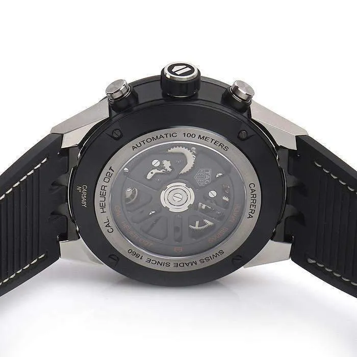 TAG HEUER CARRERA BROWN TITANIUM CHRONOGRAPH MEN WATCH CAR5A8Y.FT6072