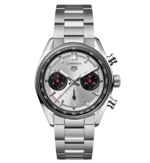 TAG Heuer Carrera Chronograph Watch with Stainless Steel Bracelet