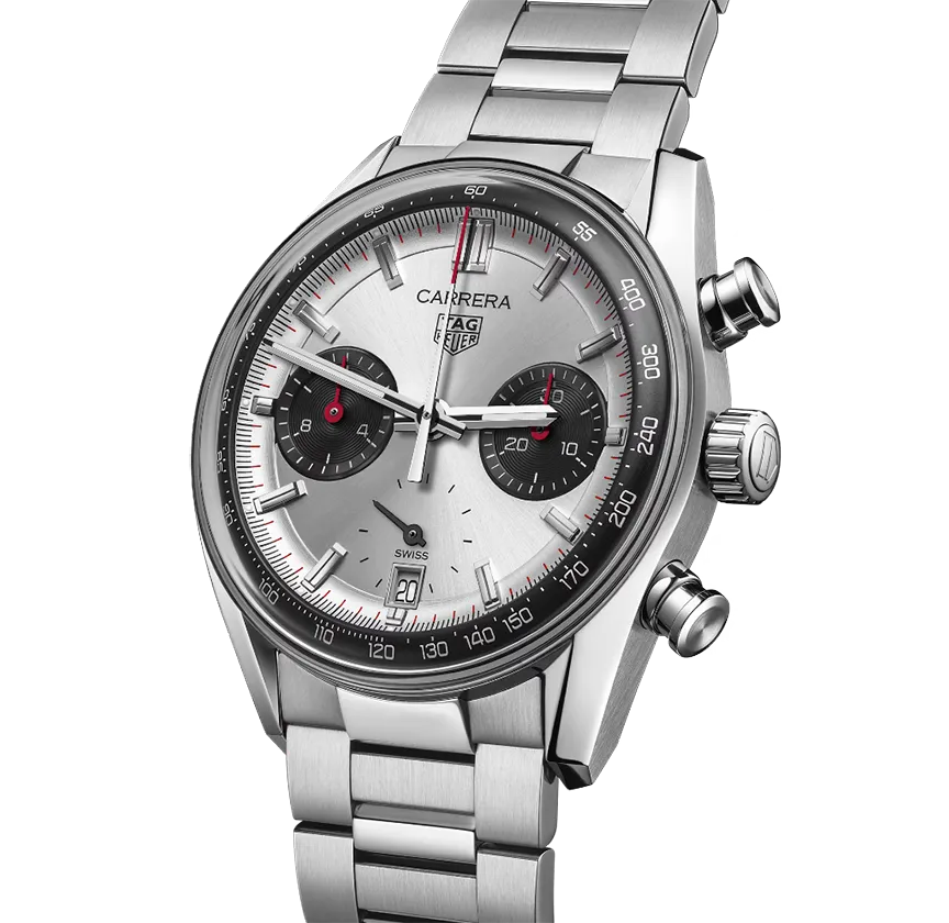 TAG Heuer Carrera Chronograph Watch with Stainless Steel Bracelet