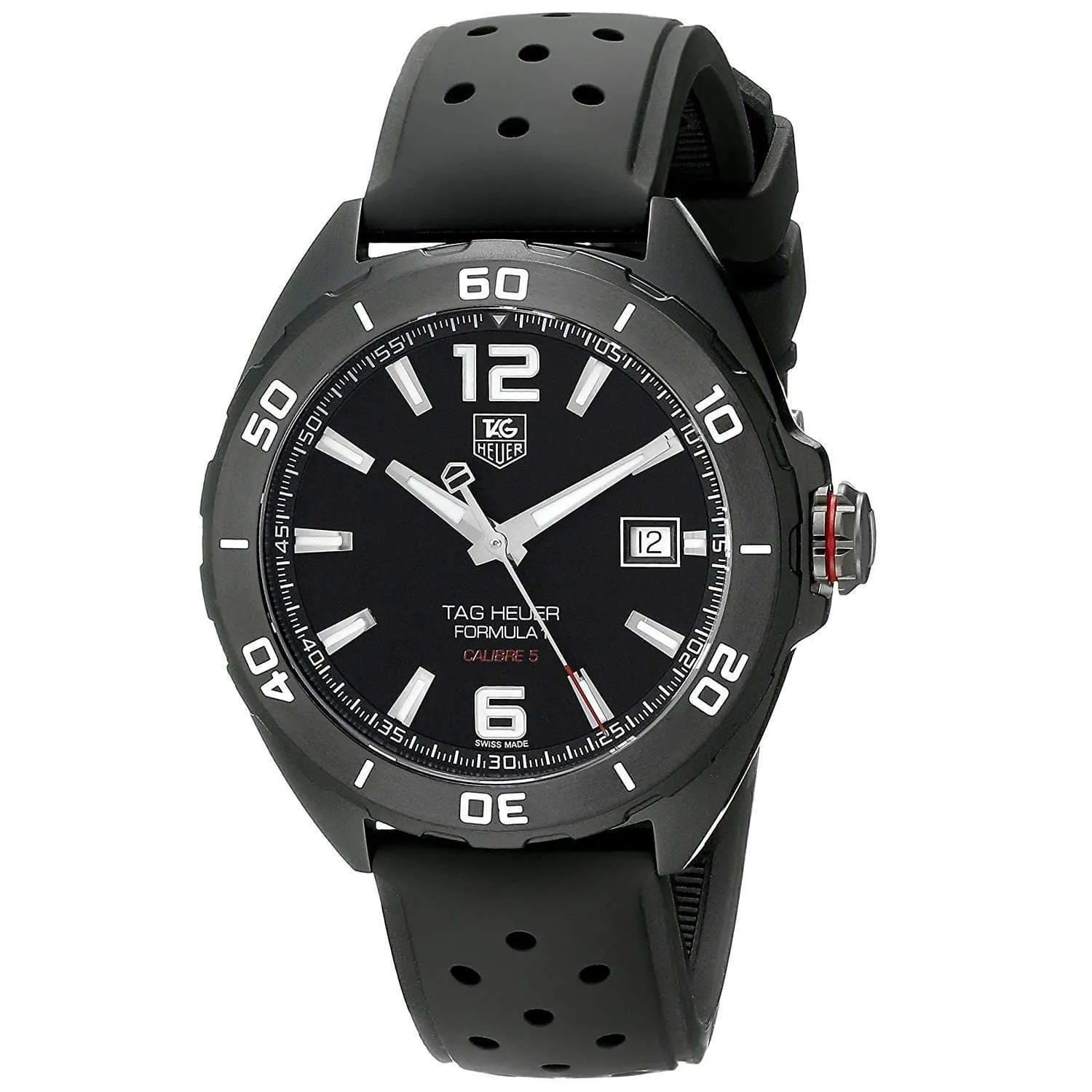 TAG HEUER FORMULA 1 AUTOMATIC BLACK TITANIUM MEN WATCH WAZ2115.FT8023