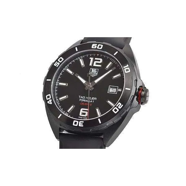 TAG HEUER FORMULA 1 AUTOMATIC BLACK TITANIUM MEN WATCH WAZ2115.FT8023