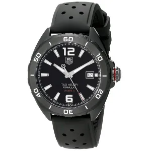 TAG HEUER FORMULA 1 AUTOMATIC BLACK TITANIUM MEN WATCH WAZ2115.FT8023
