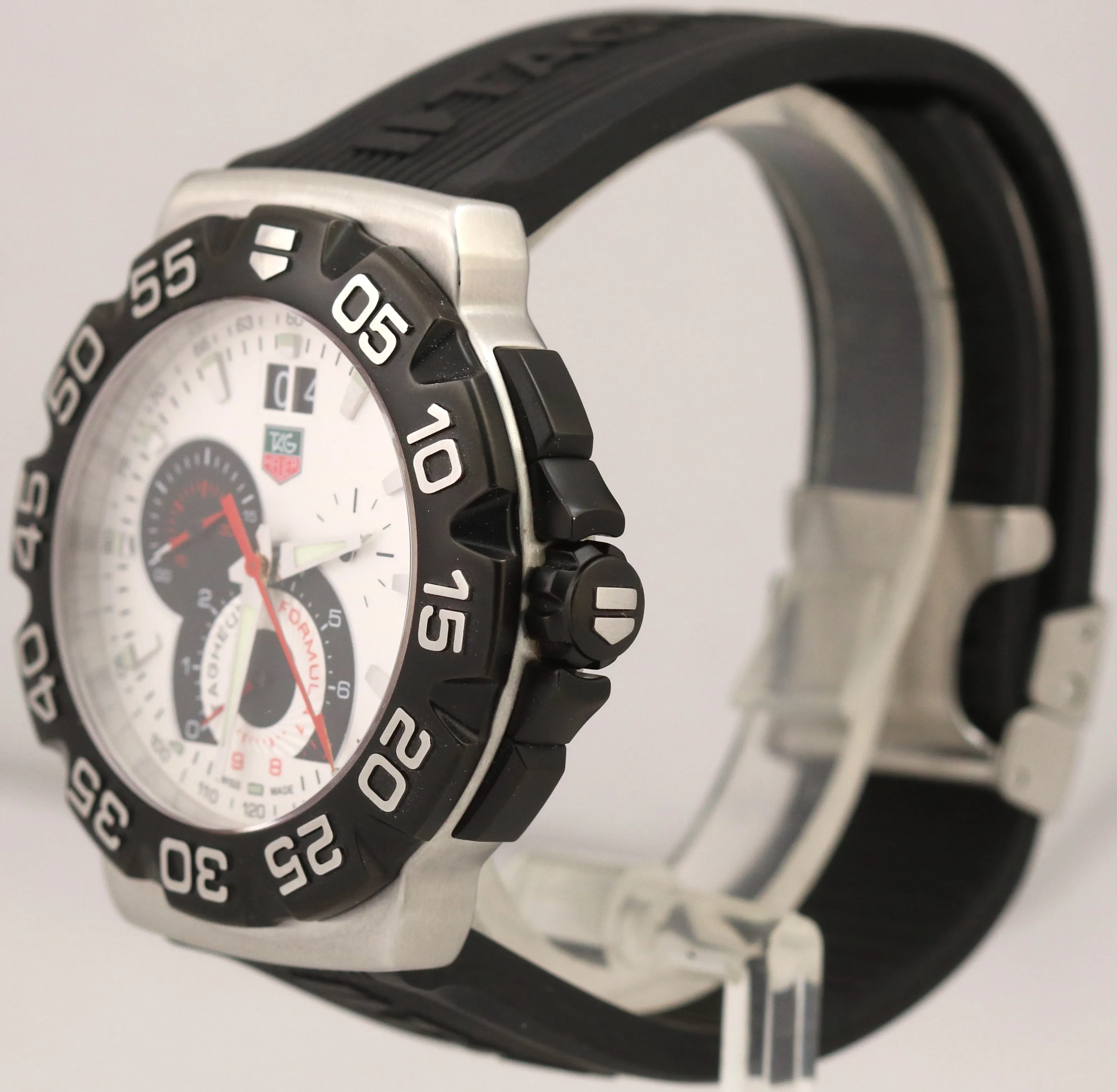 Tag Heuer Formula One F1 XL Chronograph 44mm Quartz Steel Rubber CAH1011.BA0860