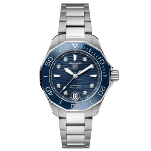 TAG Heuer Ladies' Aquaracer Professional 300, 36mm with Blue Diamond Dial