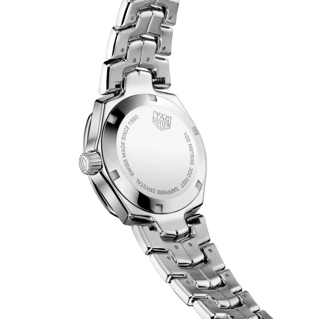 TAG Heuer Link Ladies' White Mother-of-Pearl Dial Diamond Bezel Watch