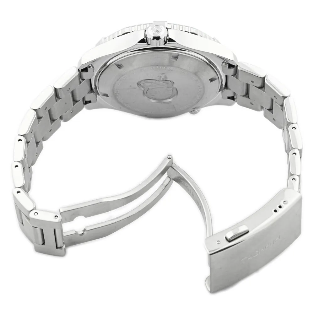 Tag Heuer Men's Aquaracer Stainless Steel 41mm Black Stick Dial Watch Reference #: WAK2110.BA0830