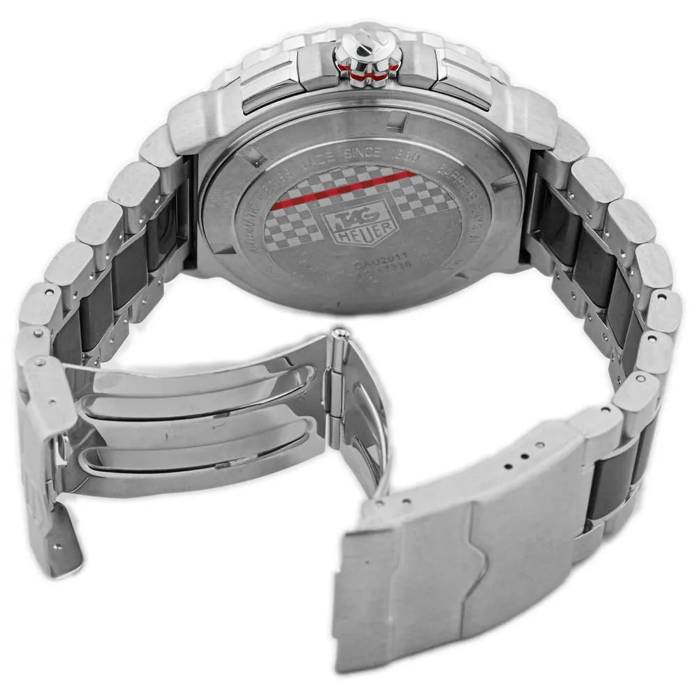 Tag Heuer Men's Formula 1 Chronograph Stainless Steel & Ceramic 44mm Anthracite Stick Dial Watch Reference #: CAU2011.BA0873