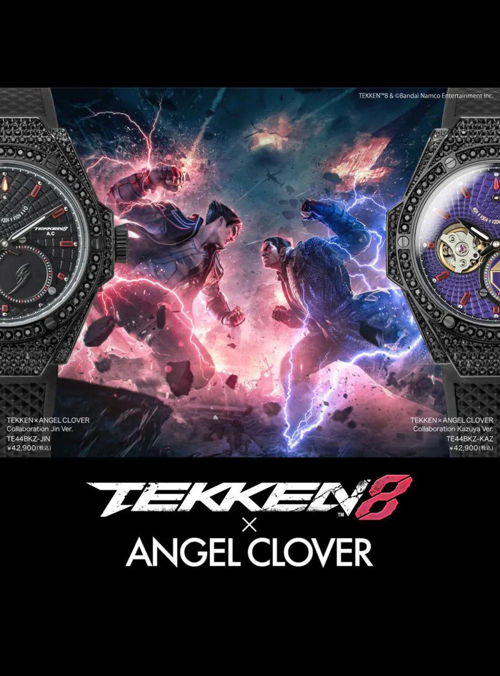 TEKKEN x ANGEL CLOVER COLLABORATION WATCH LIMITED EDITION JAPAN MOV'T