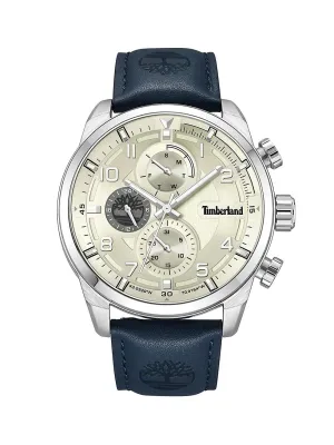 Timberland Henniker II Stainless Steel & Leather Strap Chronograph Men's watch