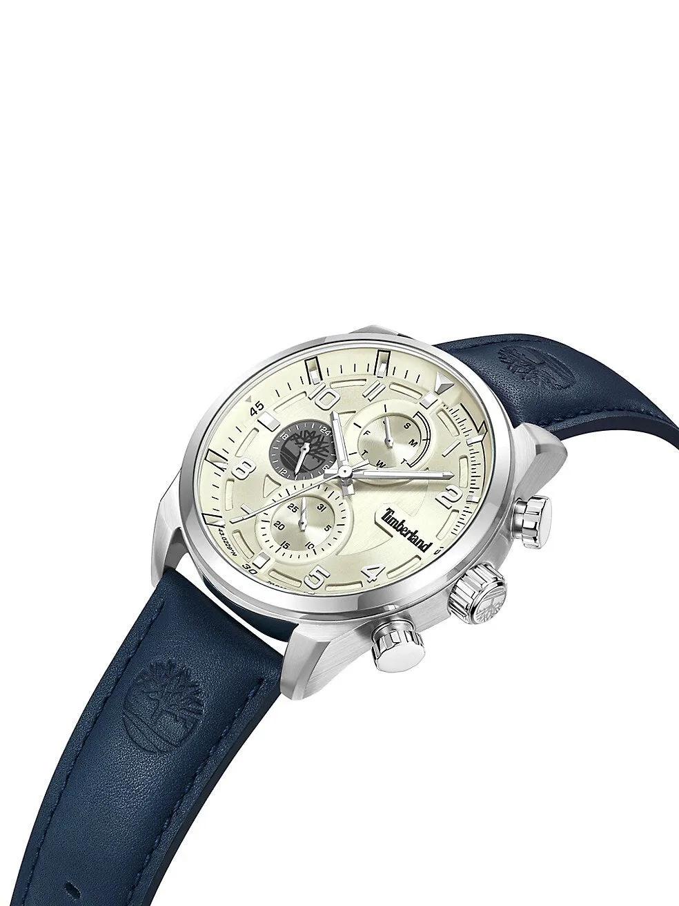 Timberland Henniker II Stainless Steel & Leather Strap Chronograph Men's watch