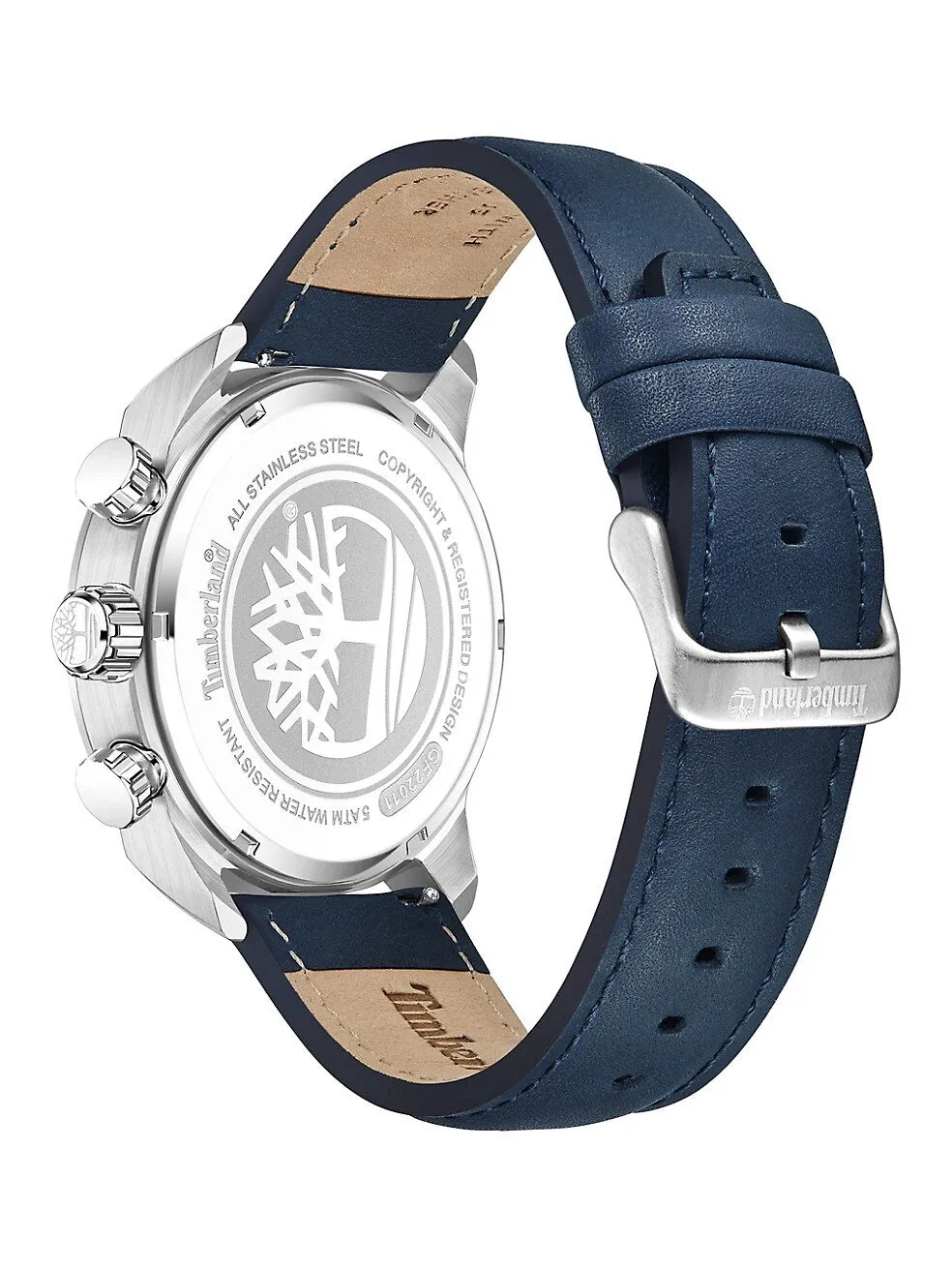 Timberland Henniker II Stainless Steel & Leather Strap Chronograph Men's watch