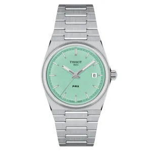 Tissot 1853 PRX T1372101109100 T137.210.11.091.00 Quartz Light Green Dial Watch