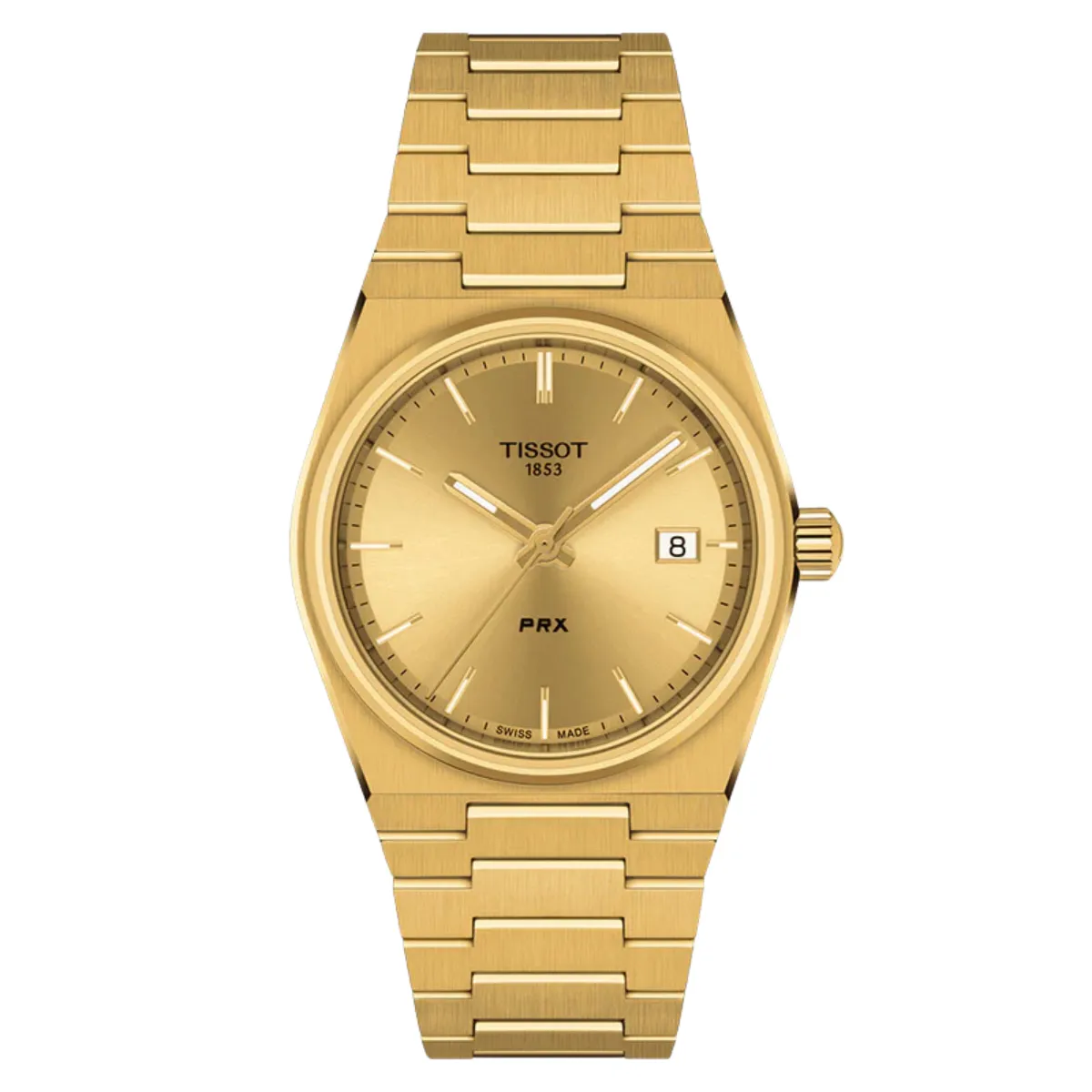 Tissot 1853 PRX T1372103302100 T137.210.33.021.00 Quartz Champagne Dial Mens Watch