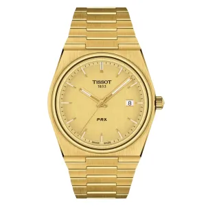 Tissot 1853 PRX T137.410.33.021.00 T1374103302100 Quartz Champagne Dial Mens Watch