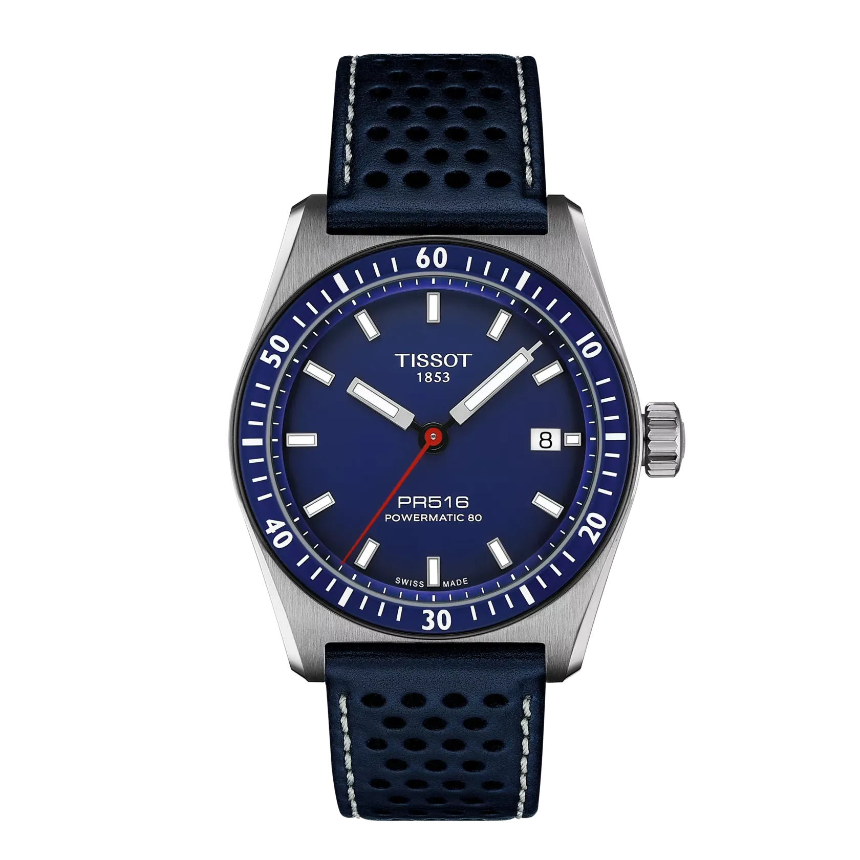 Tissot PR516 Powermatic 80 38mm Blue Men's Watch T1494071604100
