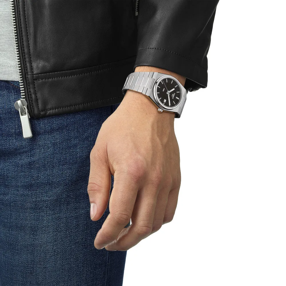 Tissot PRX Mens Stainless Steel Black Dial Watch