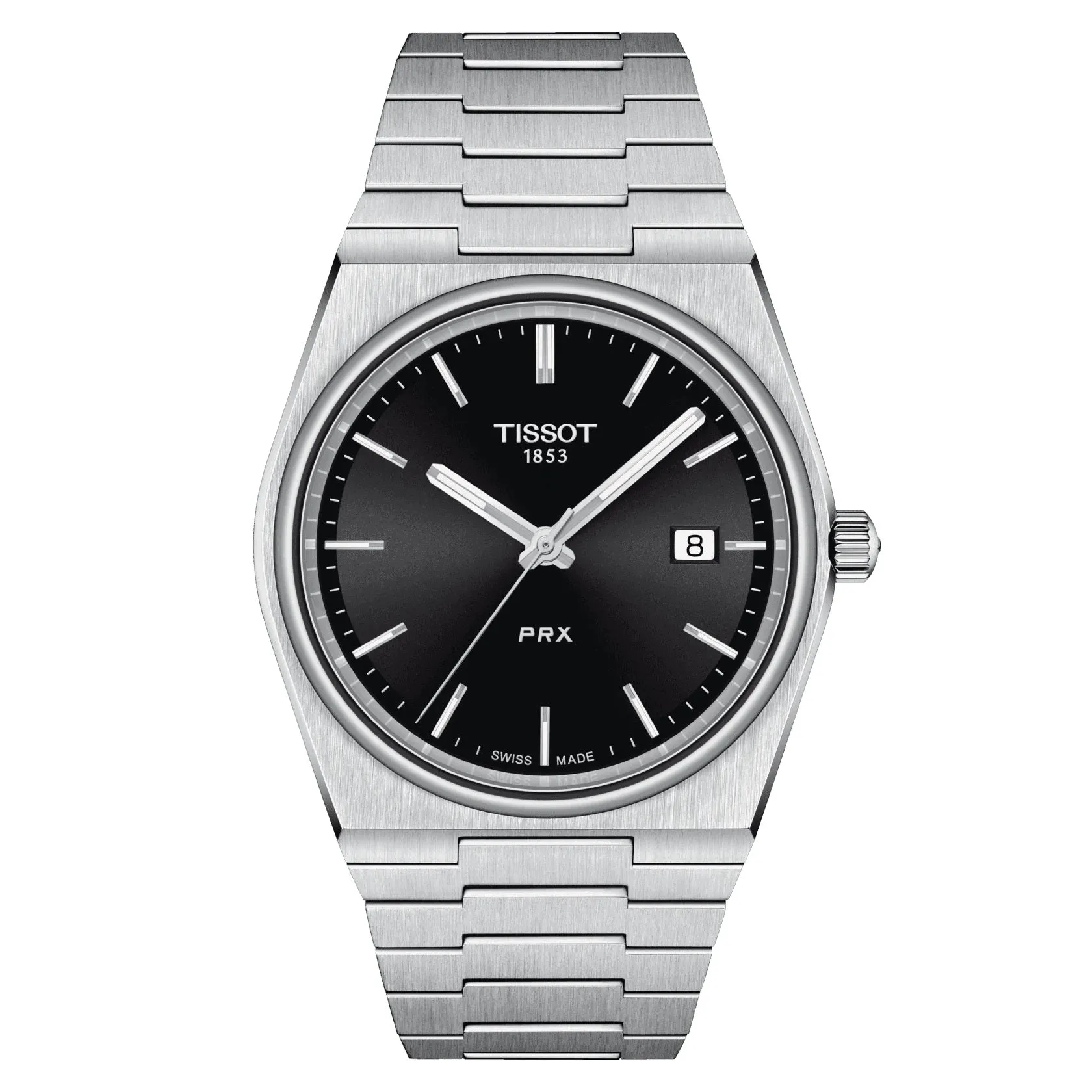 Tissot PRX Mens Stainless Steel Black Dial Watch