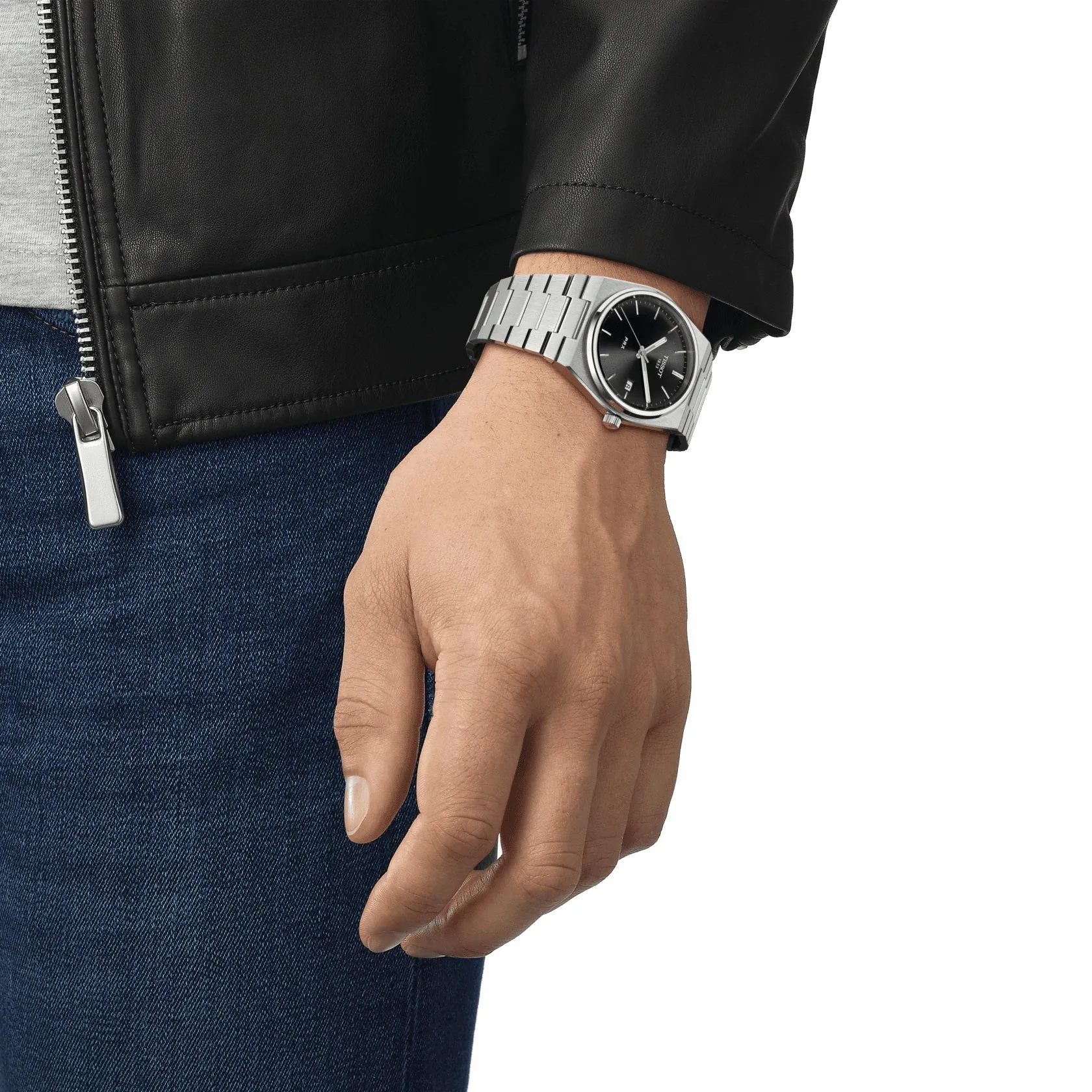 Tissot PRX Mens Stainless Steel Black Dial Watch
