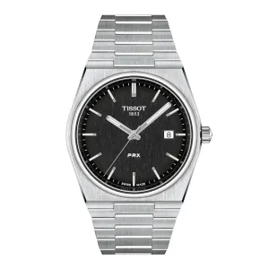 Tissot PRX Mens Stainless Steel Black Dial Watch