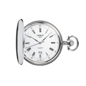 Tissot Savonnette Mens Stainless Steel Quartz Pocket Watch