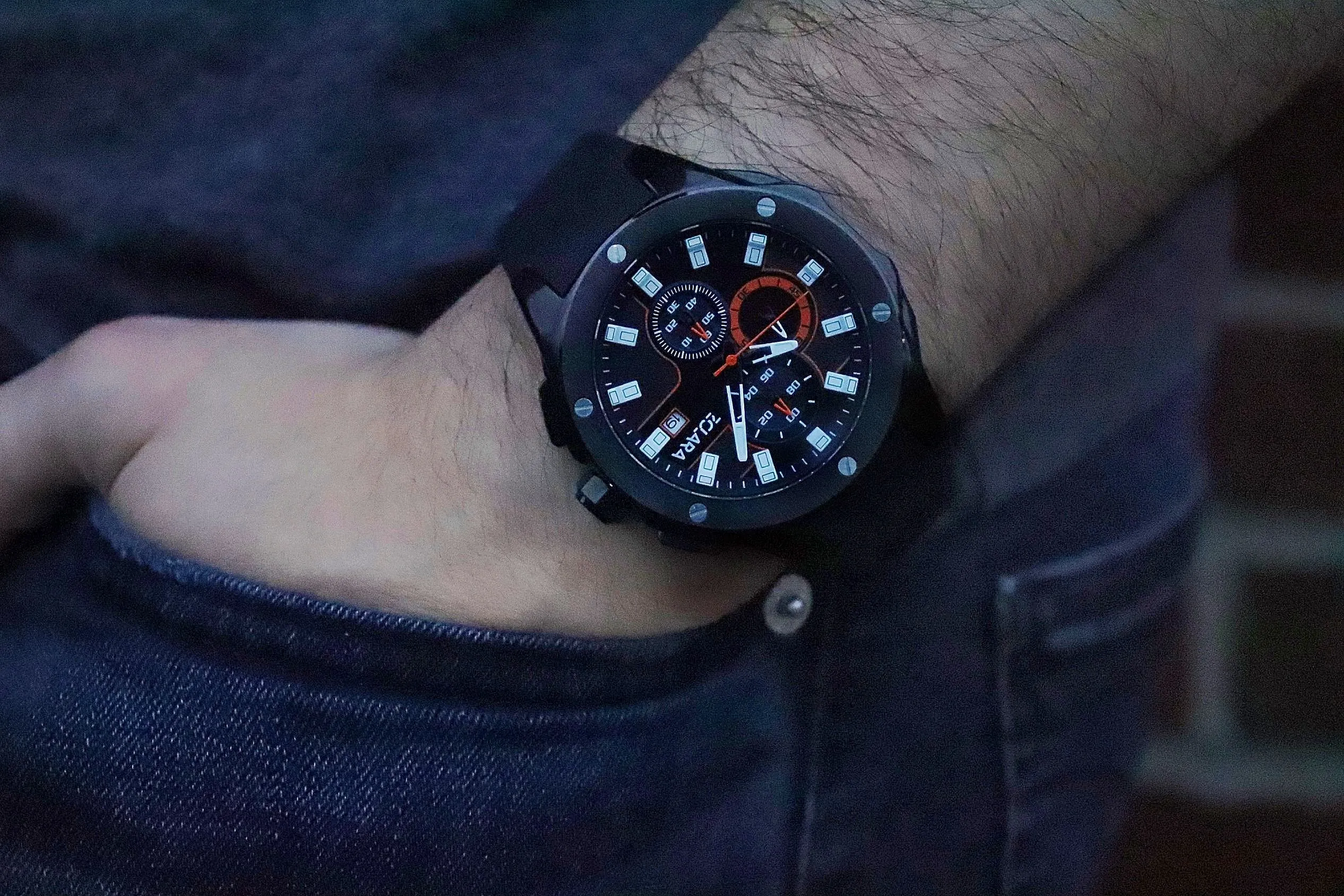 Titan in Gunmetal Grey & Orange