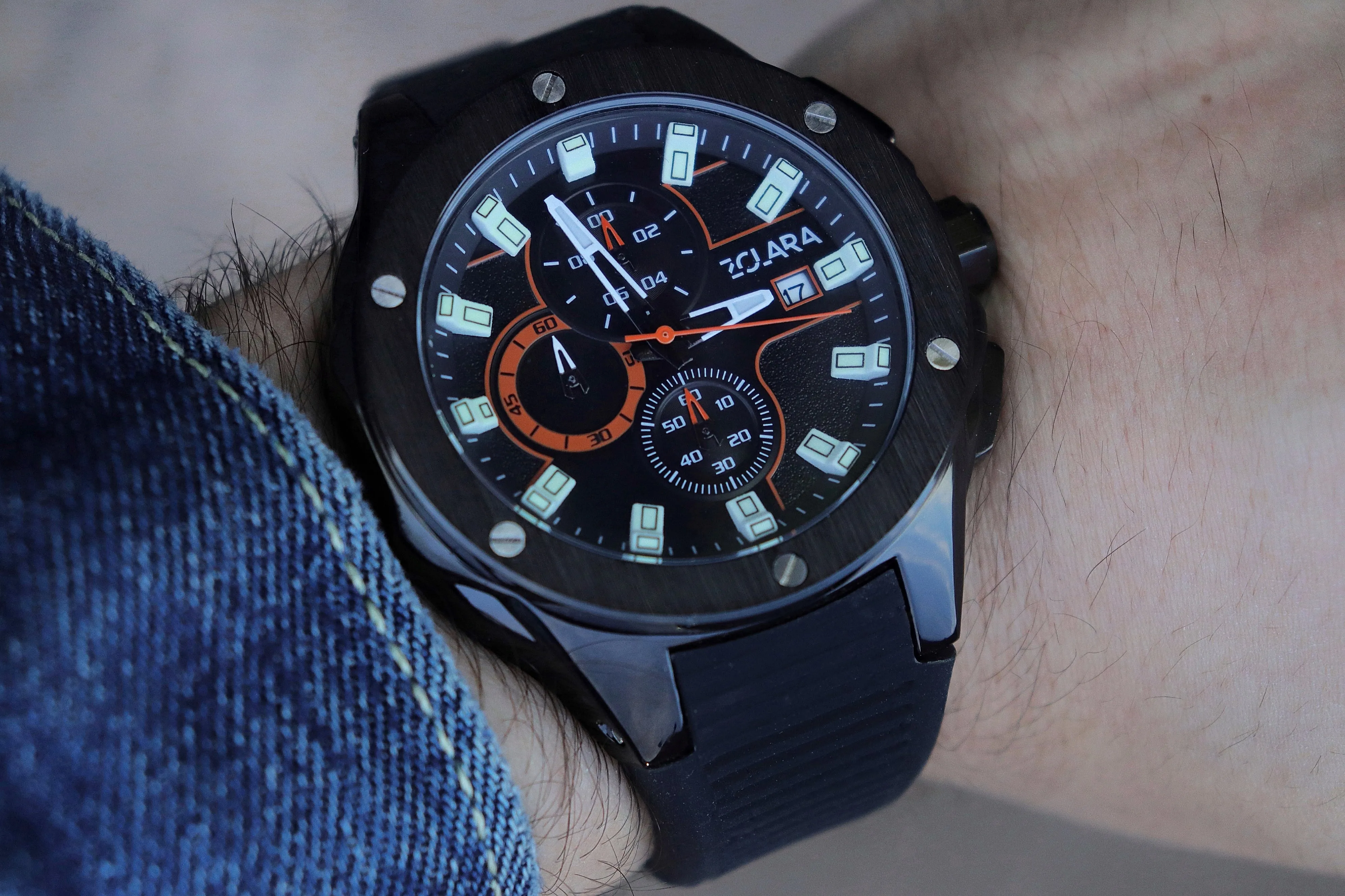Titan in Gunmetal Grey & Orange
