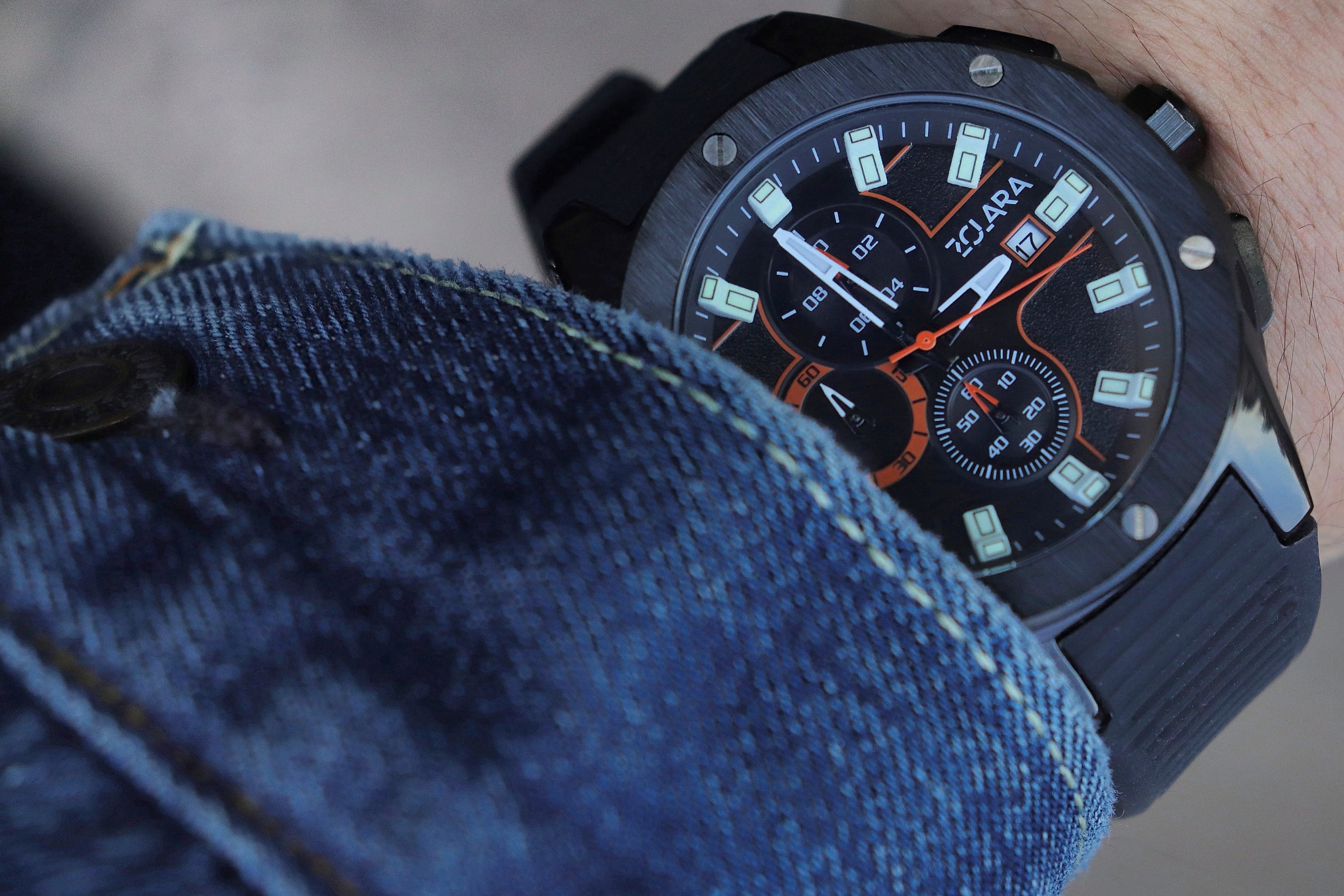 Titan in Gunmetal Grey & Orange