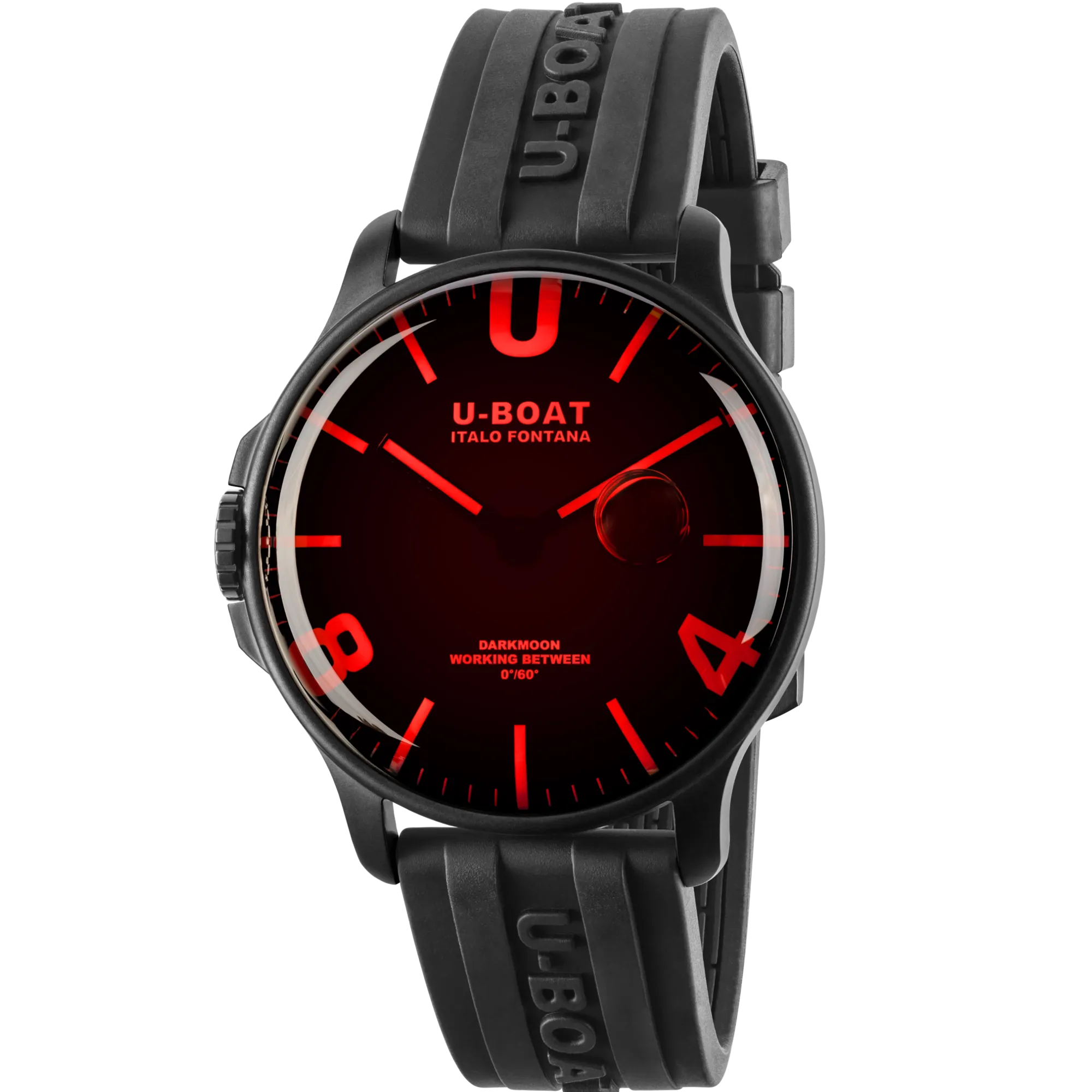 U-boat Darkmoon 44 mm Rubber Strap 8466