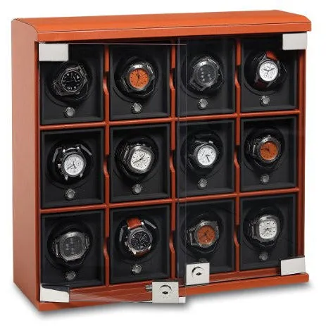 Underwood (London) - 12-Unit Classic Watch Winder in Tan Leather