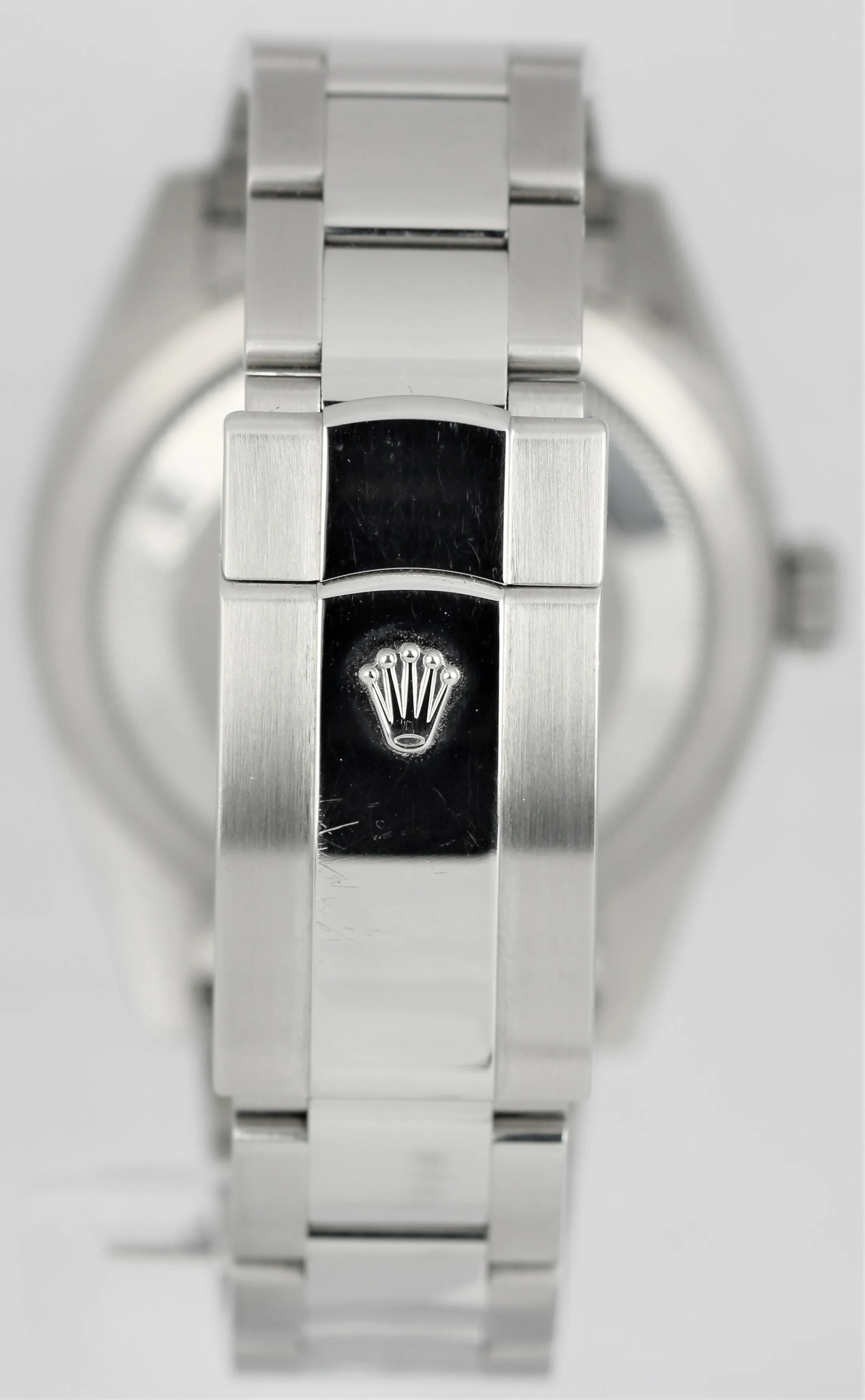 UNPOL. Rolex Sky-Dweller Stainless Steel 18k Fluted White 42mm 326934 Watch