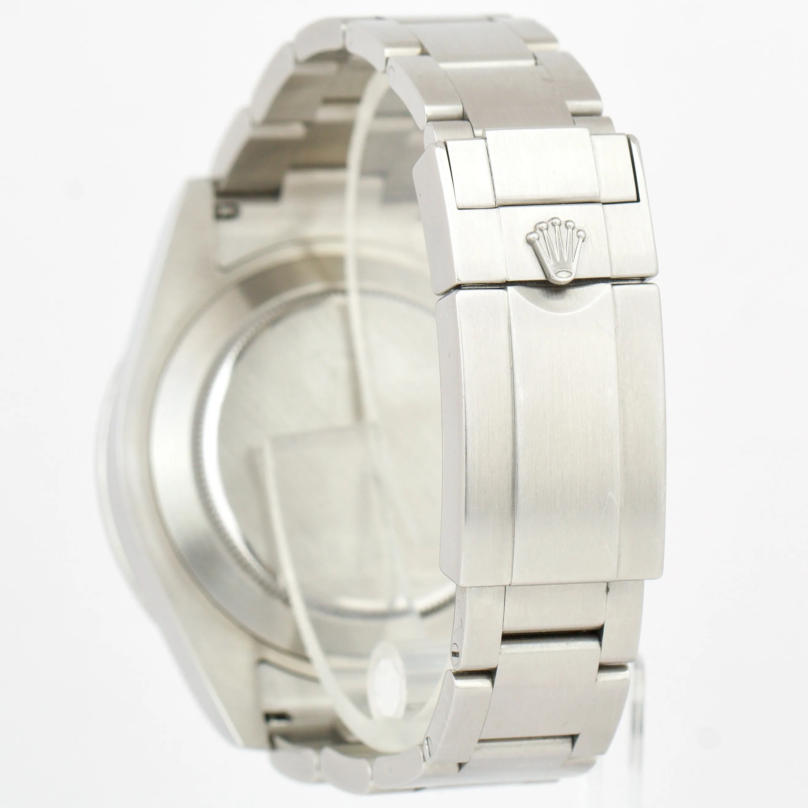 UNPOLISHED Rolex Explorer II Polar White Orange Steel 42mm GMT Date Watch 216570