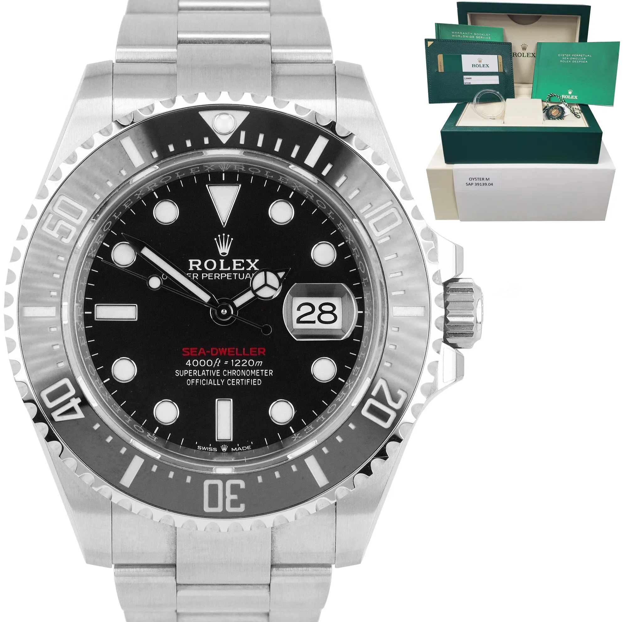 UNPOLISHED Rolex Red Sea-Dweller 43mm Mark II 50th Ann. Steel Watch 126600 B P