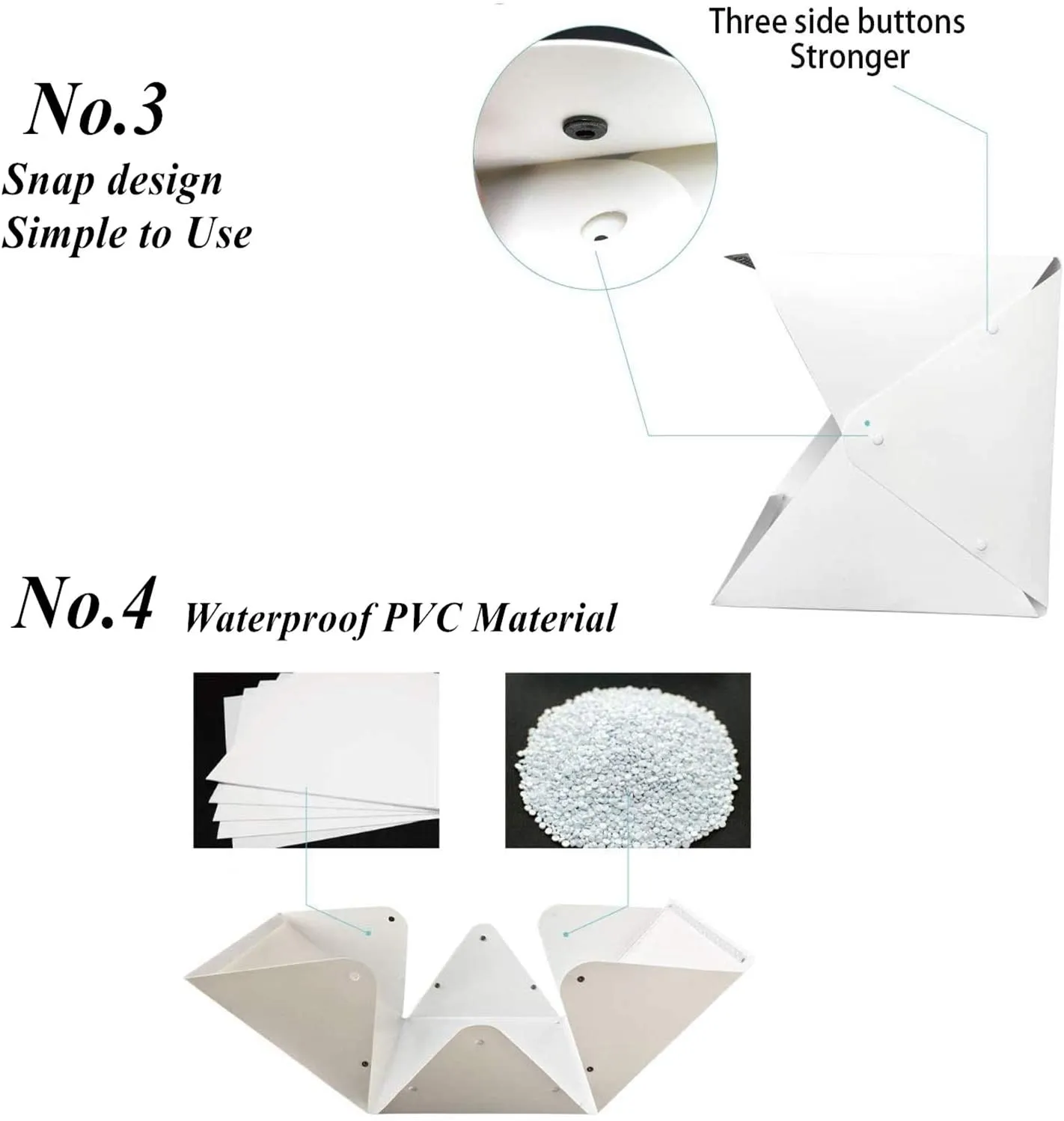 WANBY Photo Studio Tent Mini Foldable Photography Studio Portable Light Box Kit with LED Light Tent Adjustable Brightness 2 LED Lights and 4pcs Color Background（30 X 30 X 30cm）