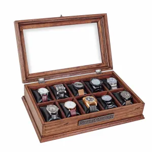 Watch Box for 10 Watches Slim