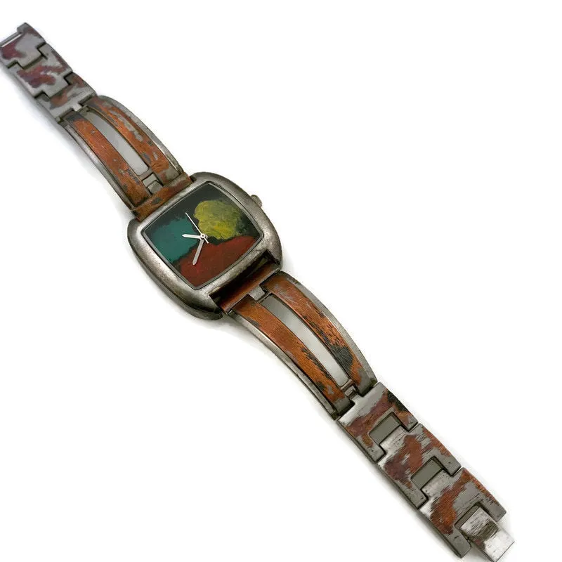 Watch, Multi Color Dial