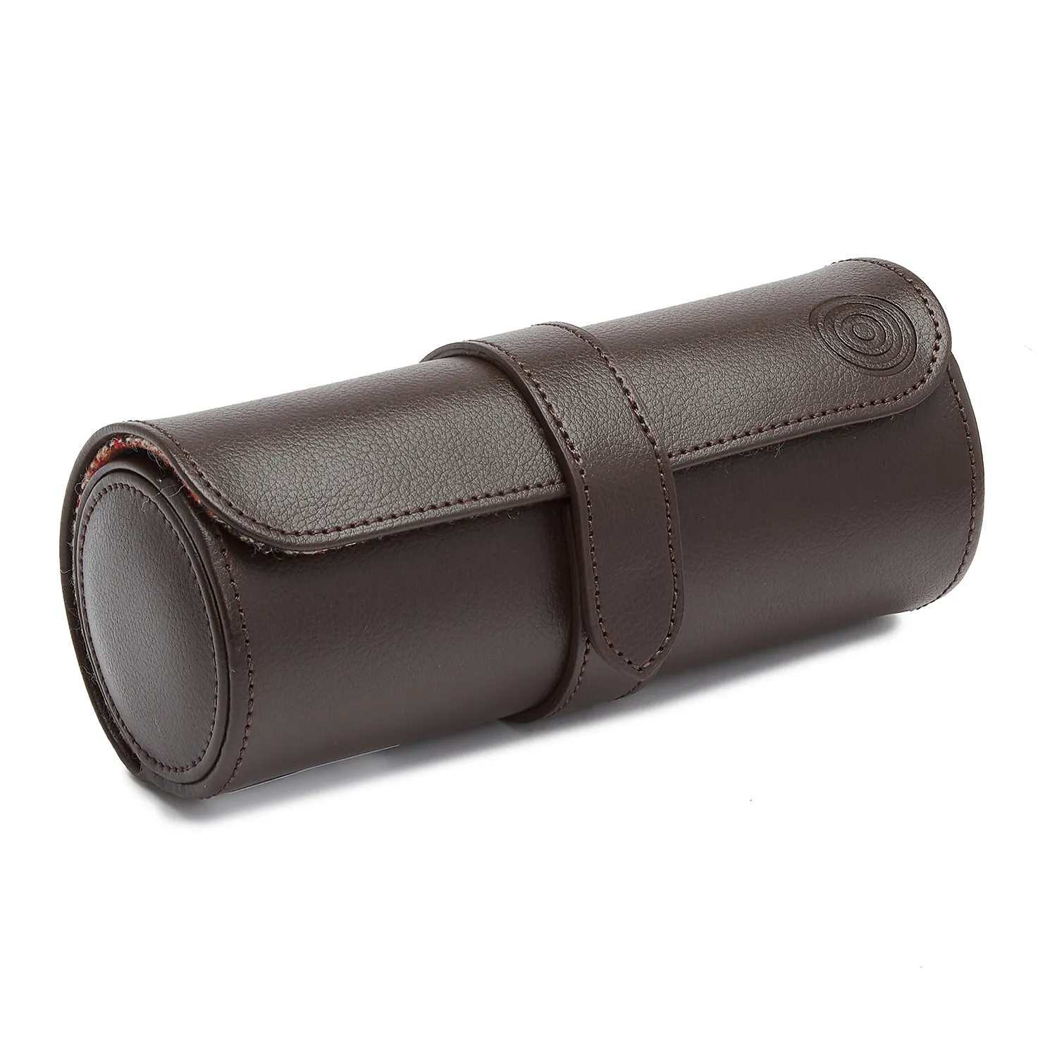 WM Brown x WOLF Watch Roll with Cigar Case